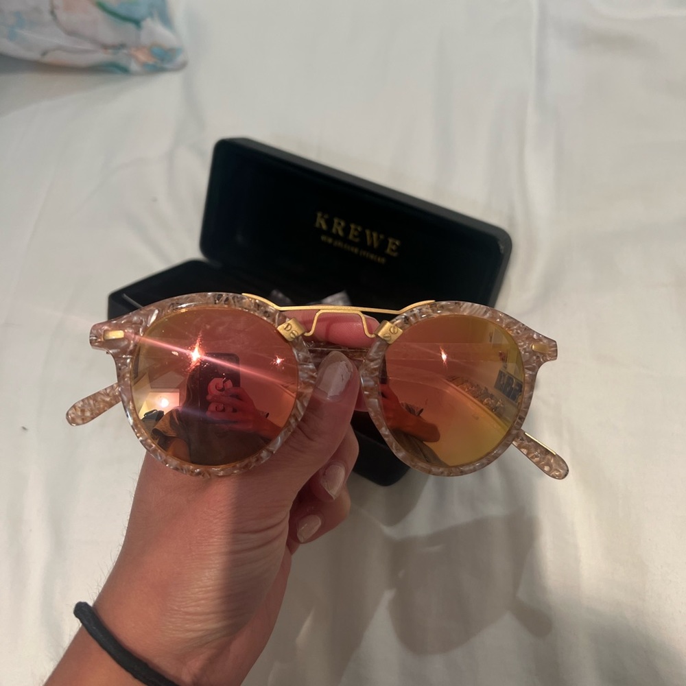 Krewe pink sunglasses
